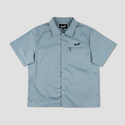 Welcome Mace Embroidered Twill Work Shirt Slate