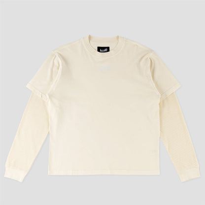 Welcome Shard Layered Longsleeve Knit Bone