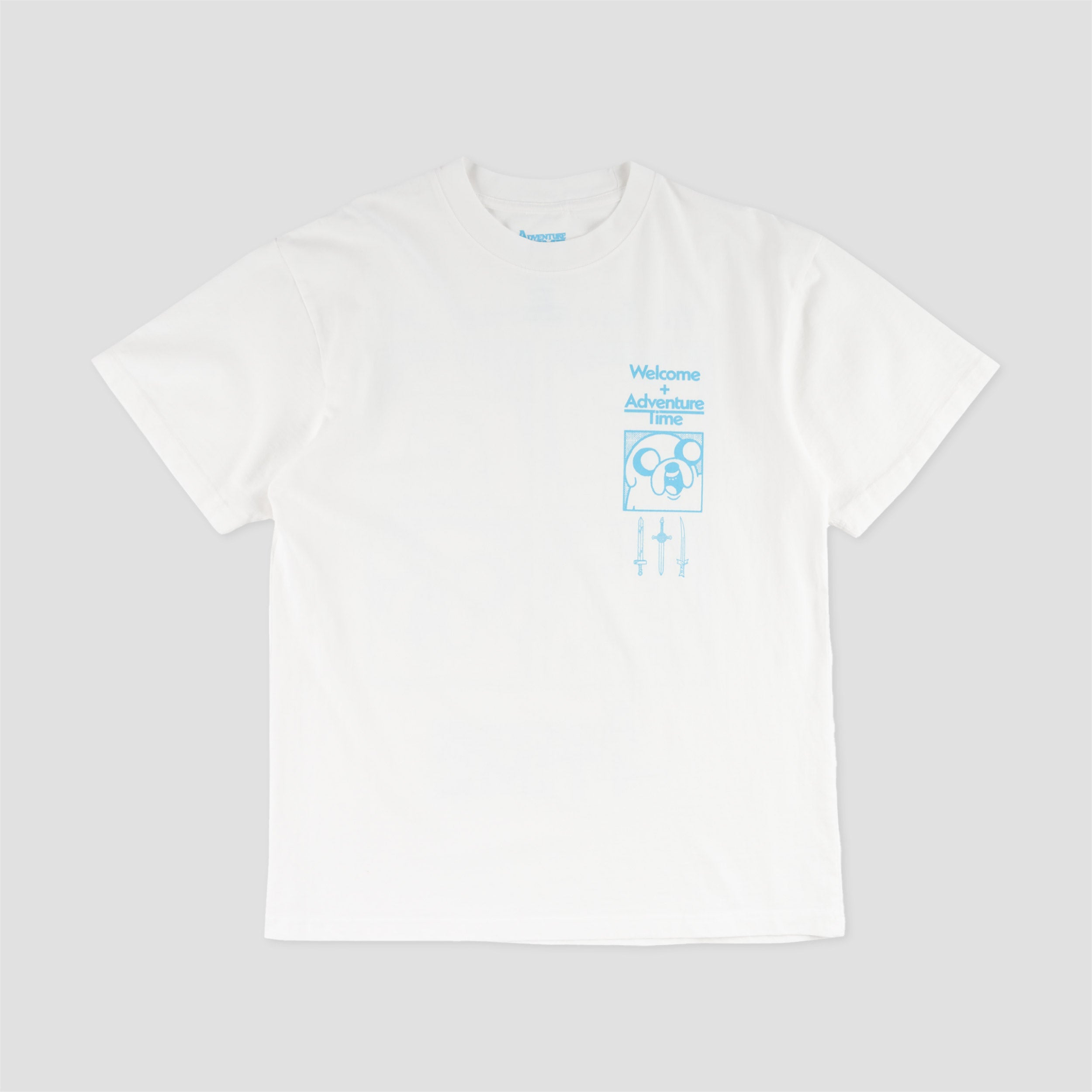 Welcome X Adventure Time Heart on T-Shirt White