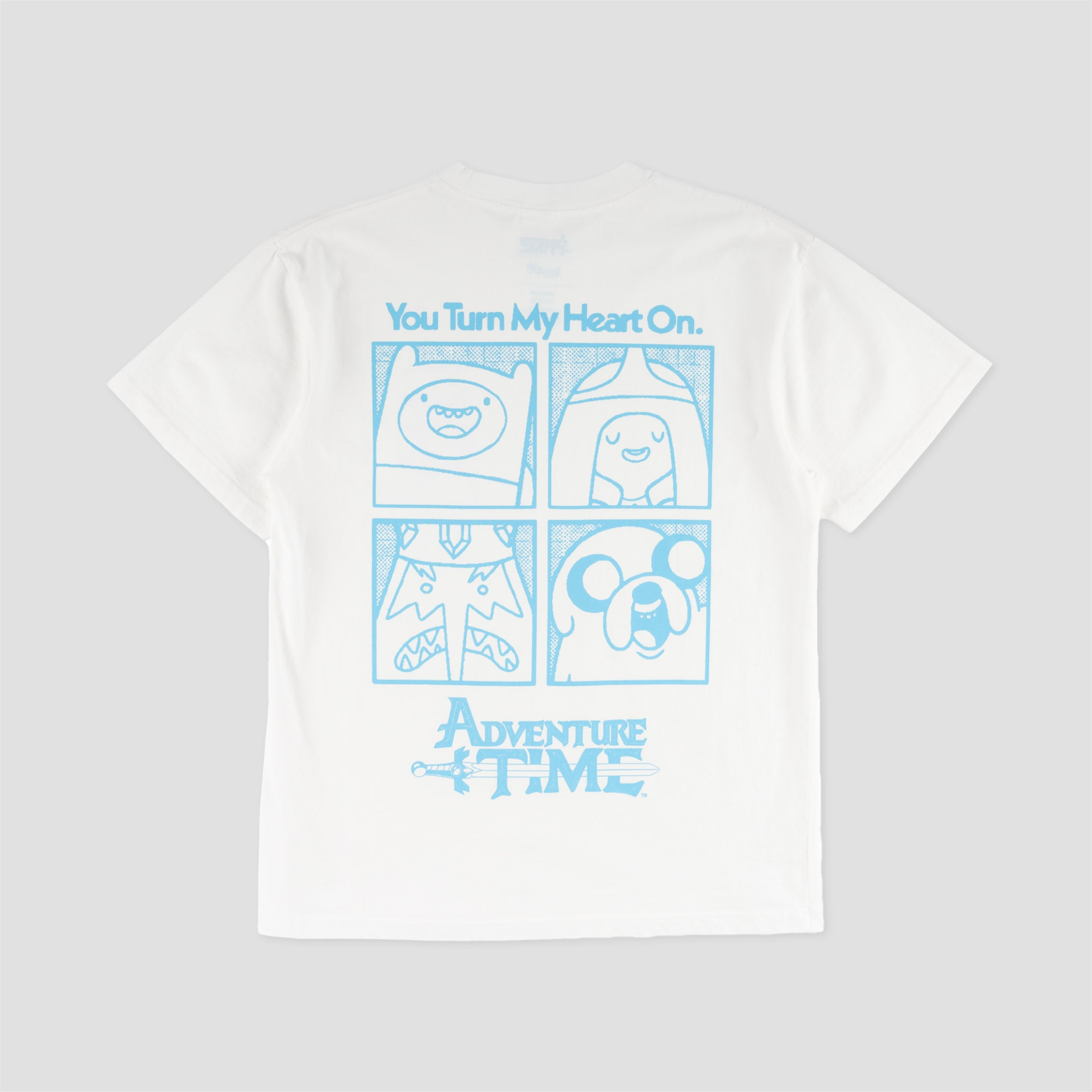 Welcome X Adventure Time Heart on T-Shirt White