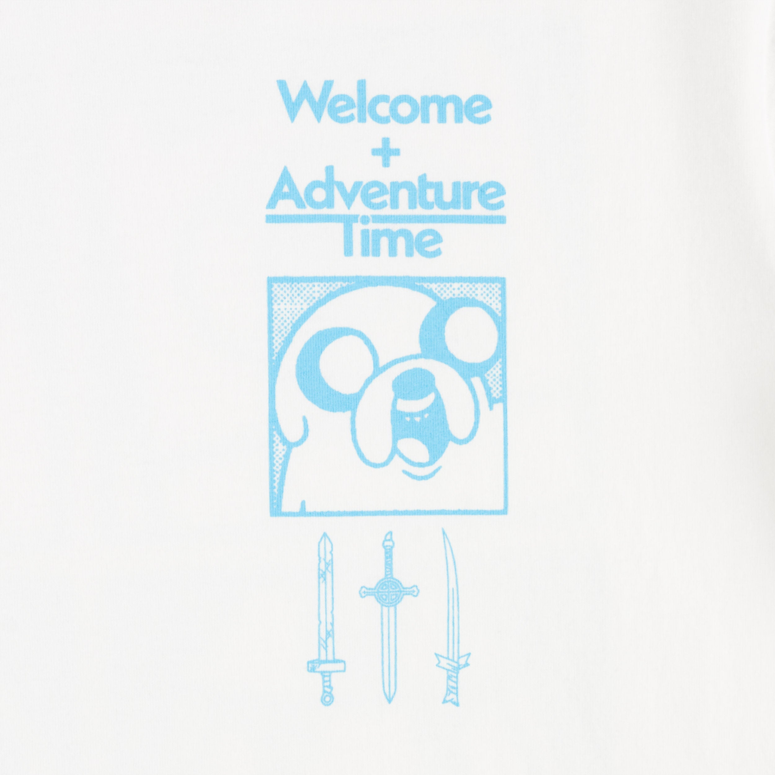Welcome X Adventure Time Heart on T-Shirt White