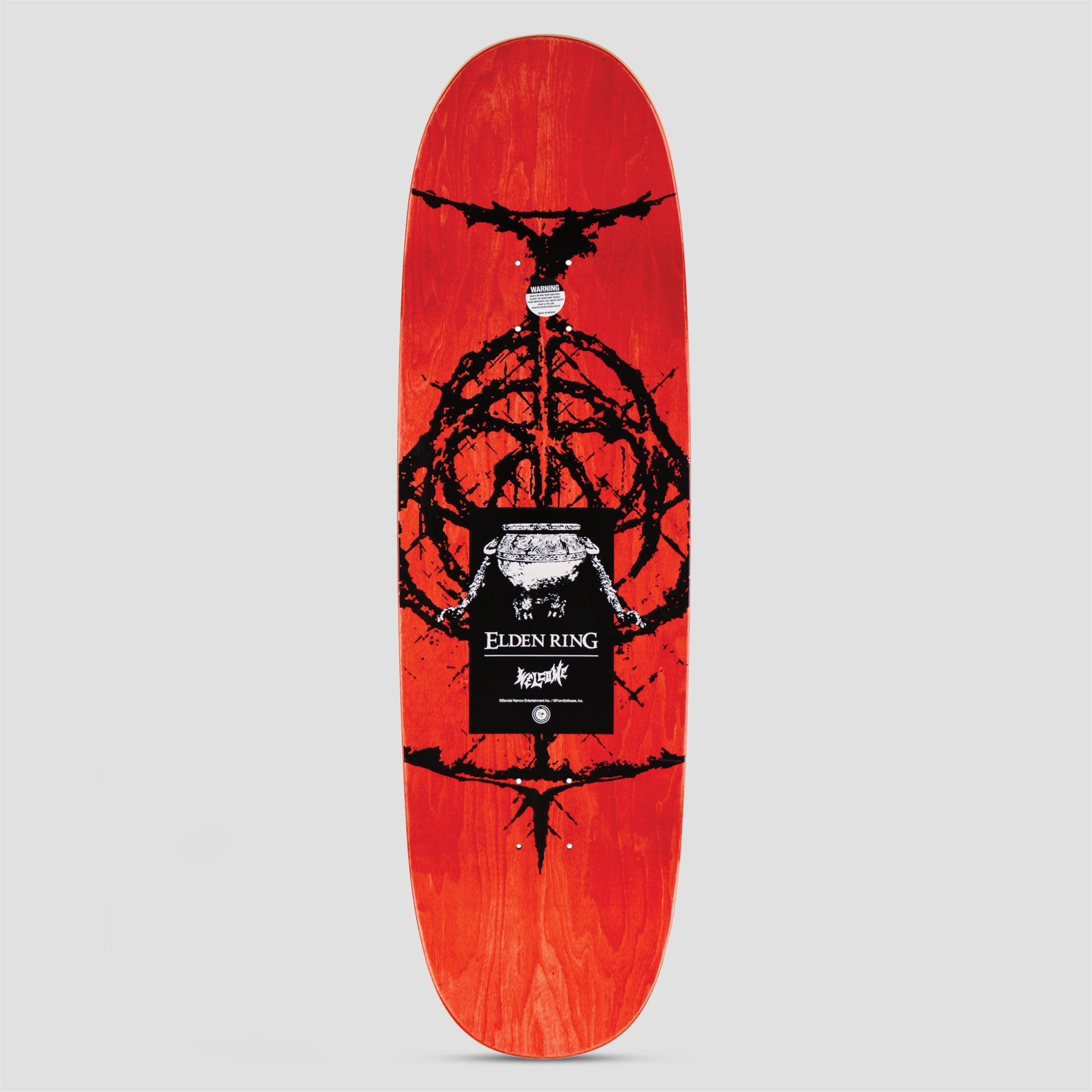 Welcome X Elden Ring 9.5 Malenia Skateboard Deck Black / Gold Foil