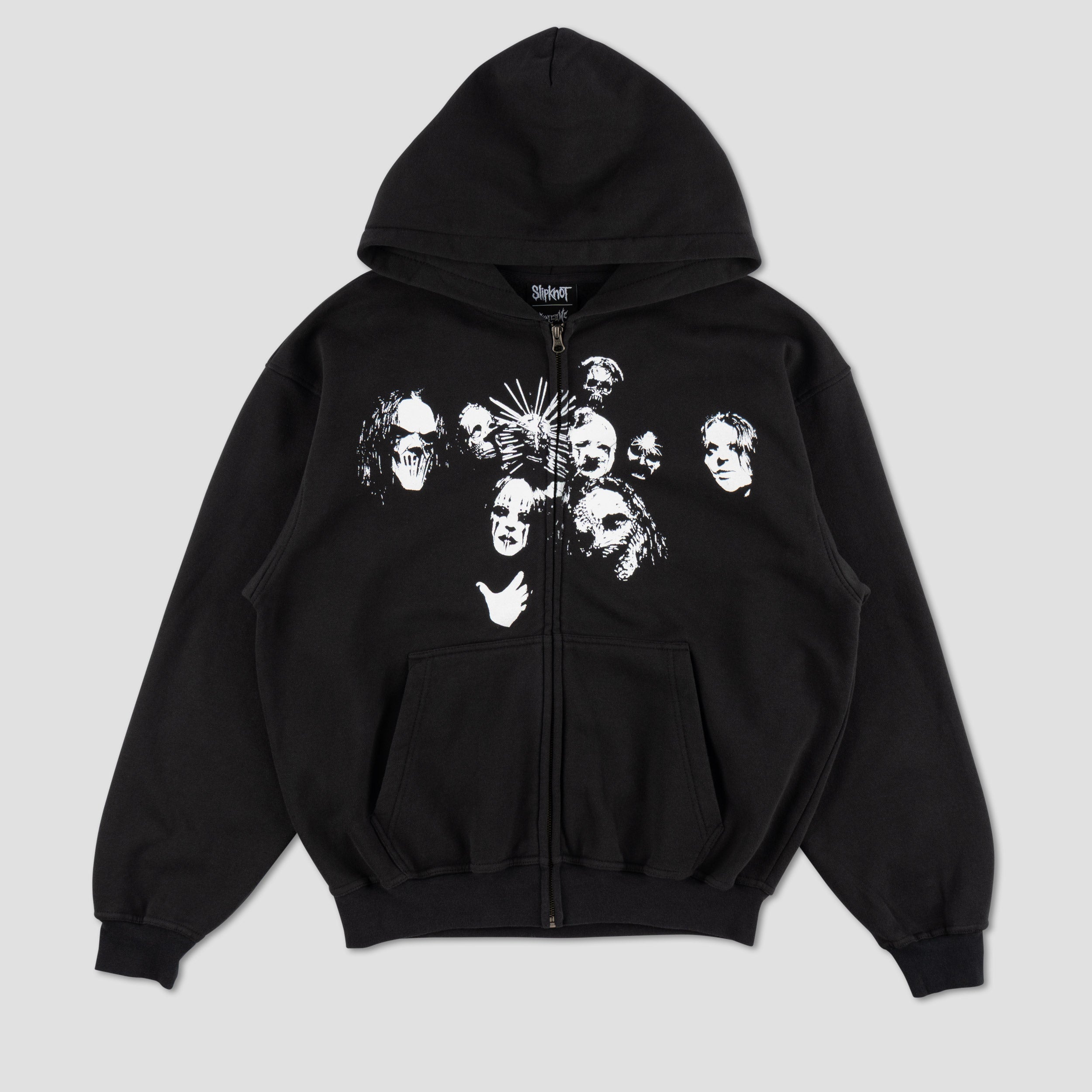 Welcome X Slipknot Nonagram Zip Hoodie Black