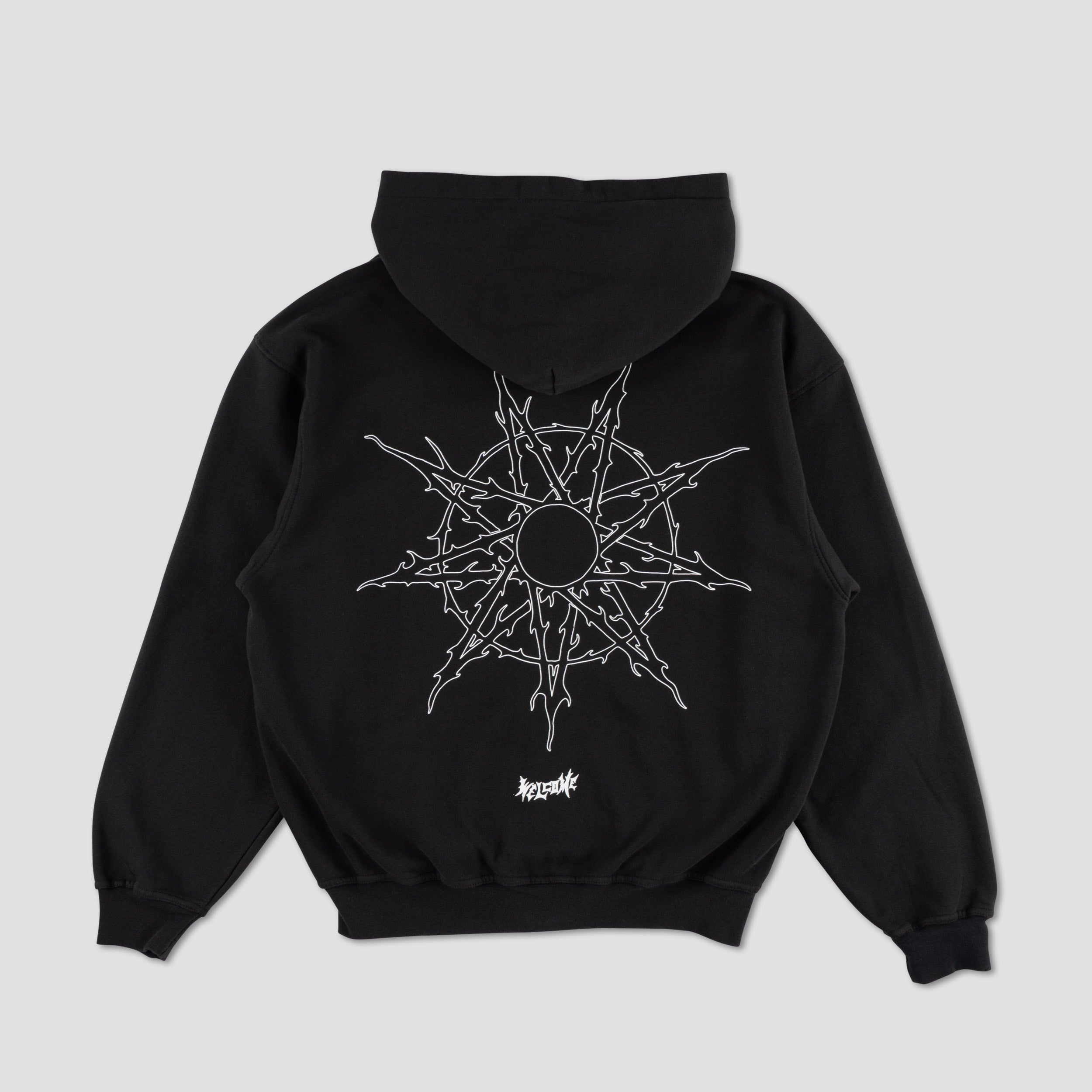 Welcome X Slipknot Nonagram Zip Hoodie Black