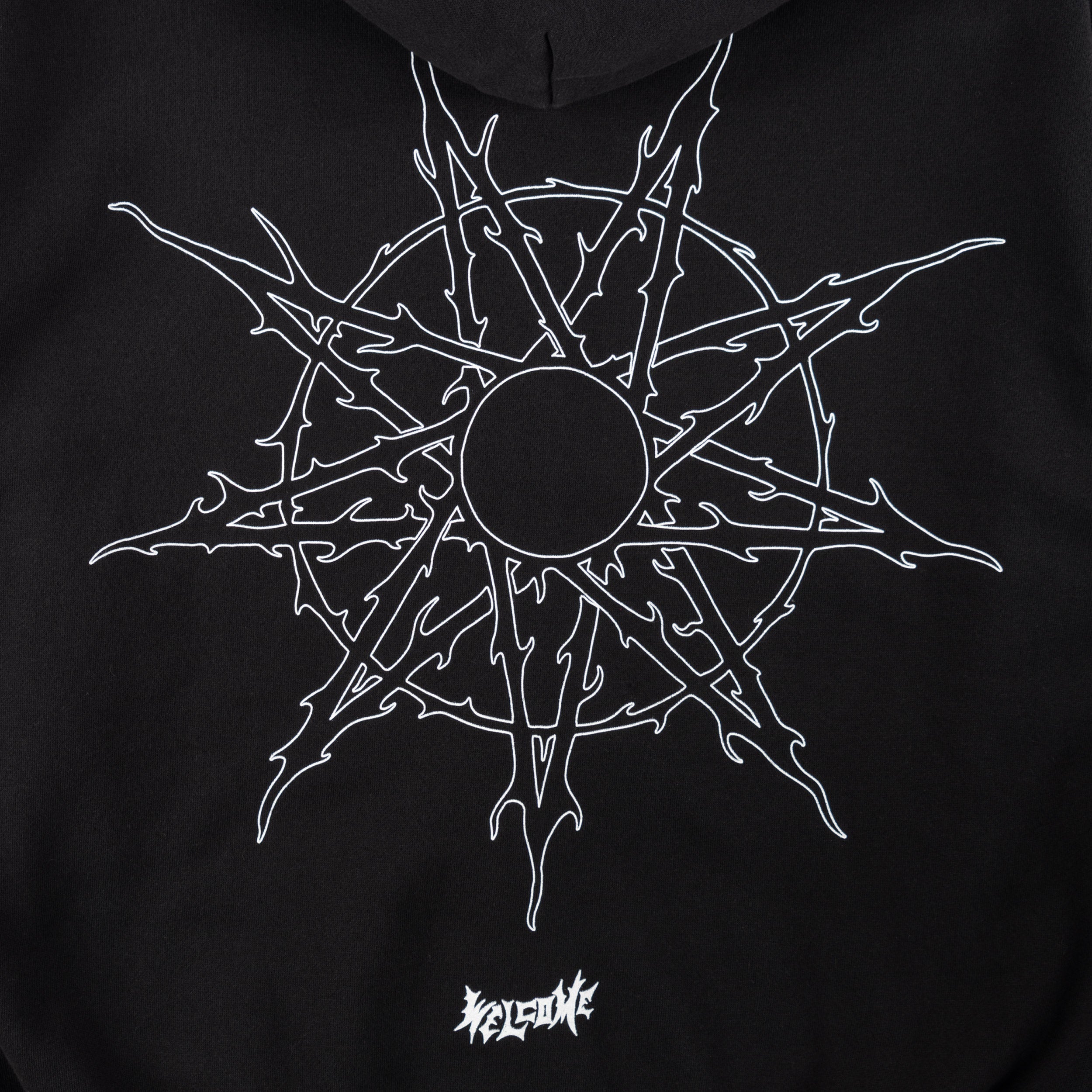 Welcome X Slipknot Nonagram Zip Hoodie Black