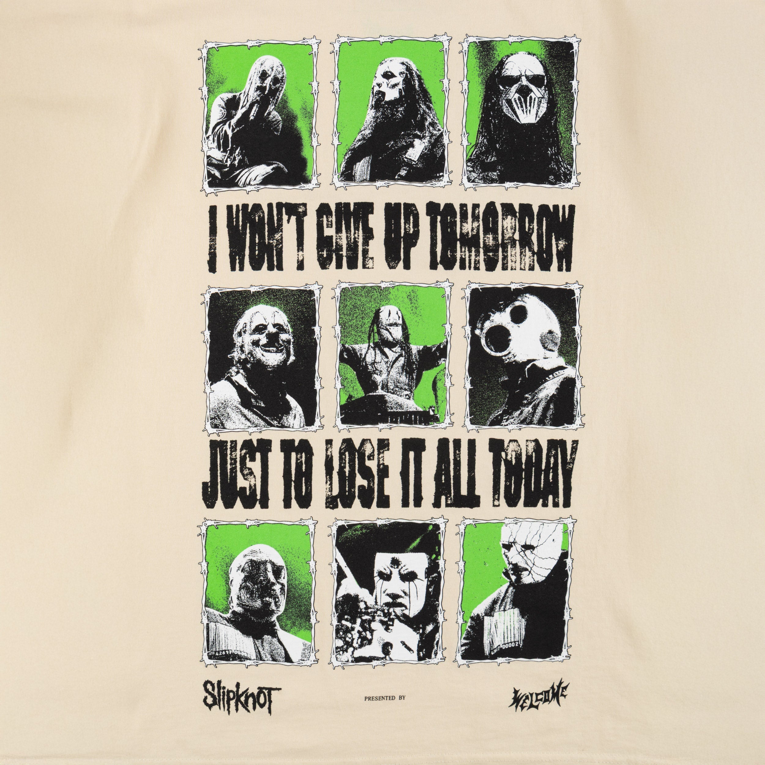 Welcome X Slipknot Tomorrow T-Shirt Bone
