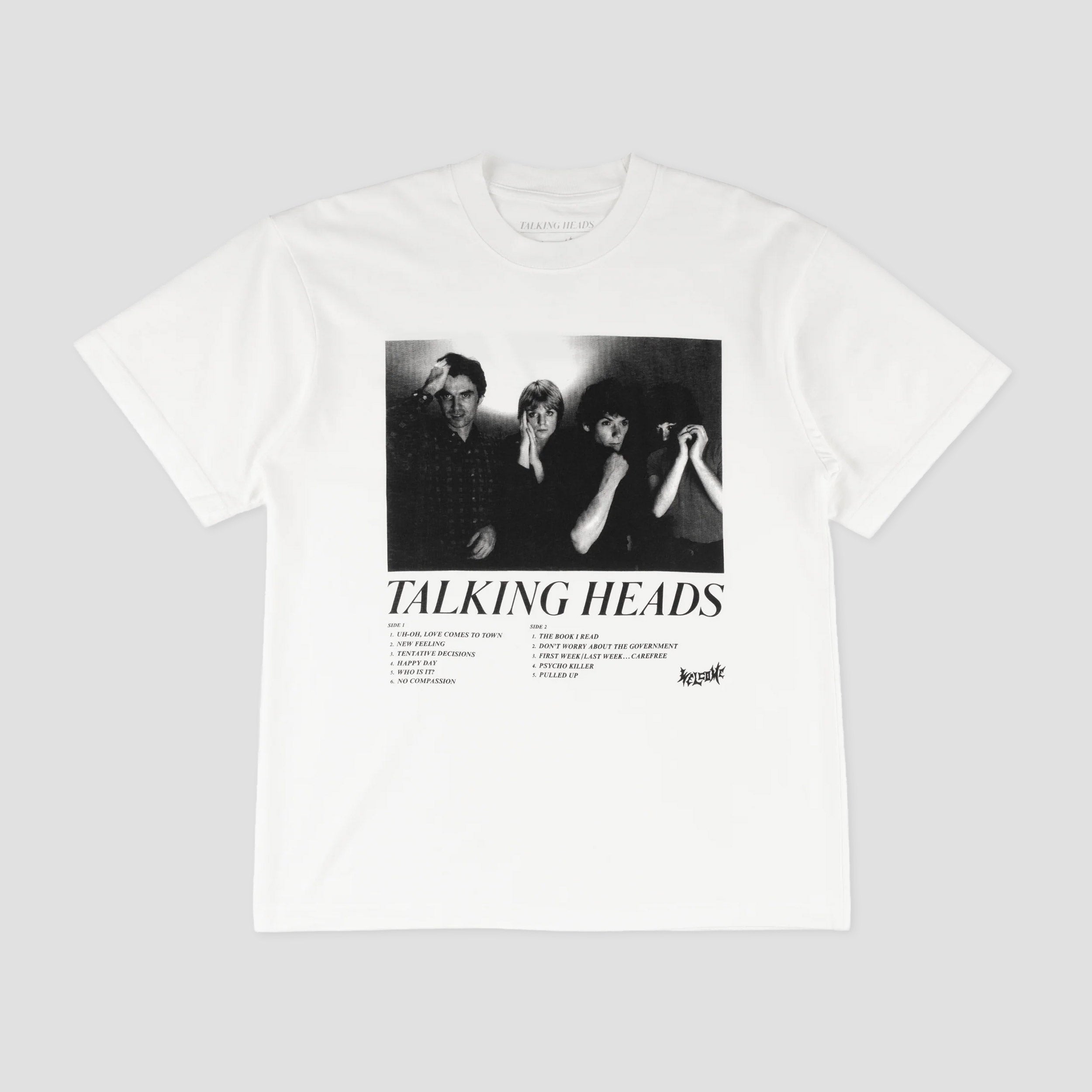 Welcome x Talking Heads Track List T-Shirt White