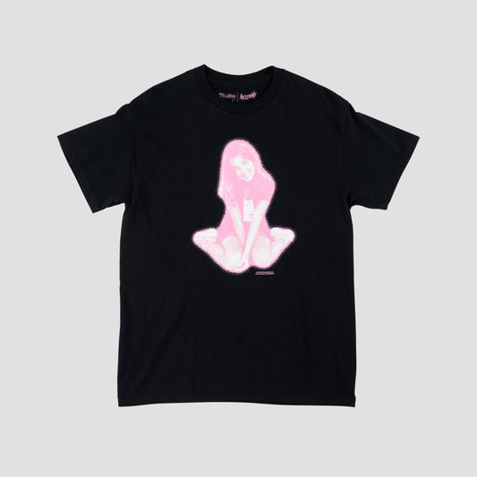 Welcome X Britney Flower T-Shirt Black