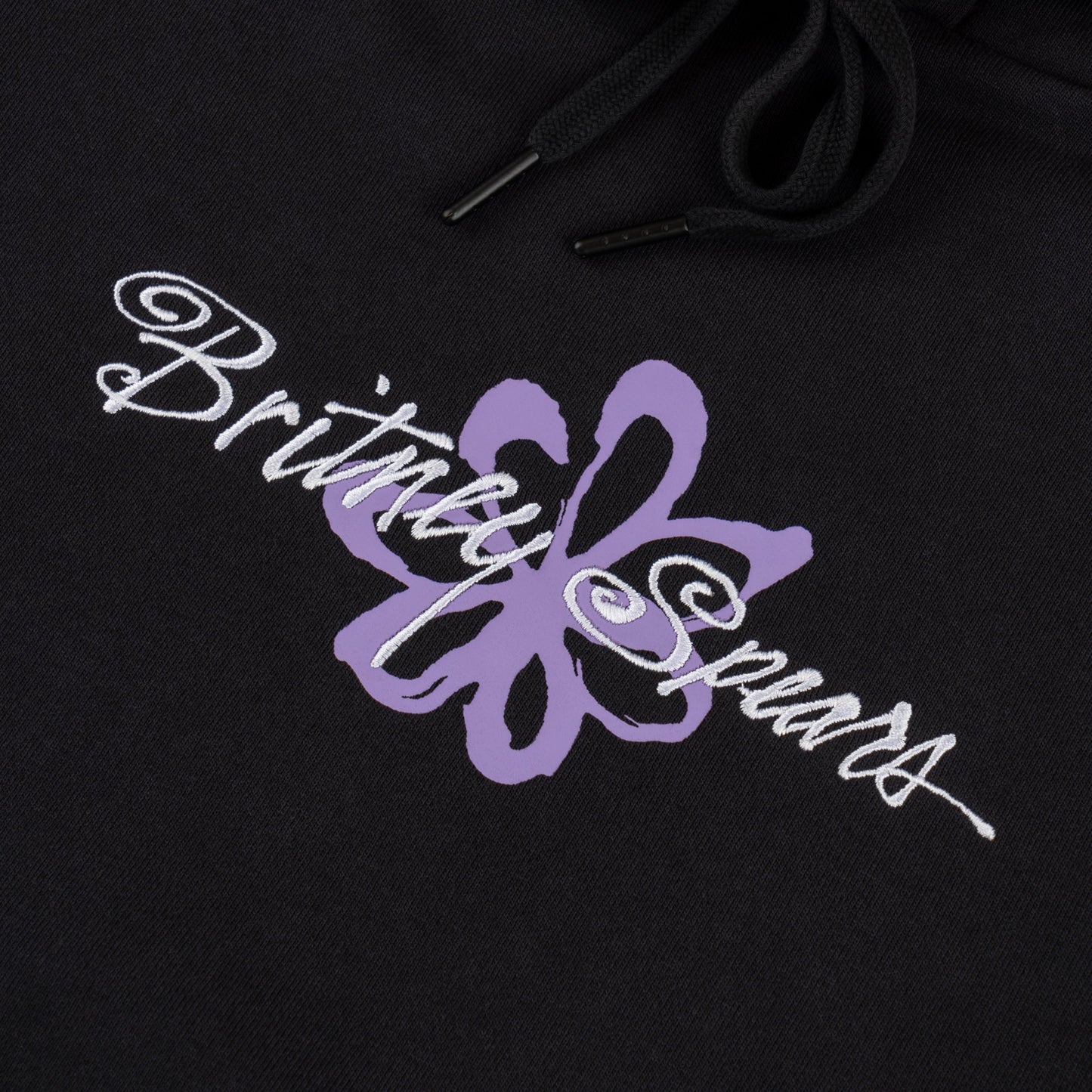 Welcome X Britney Flower Pigment-Dyed Hood Black