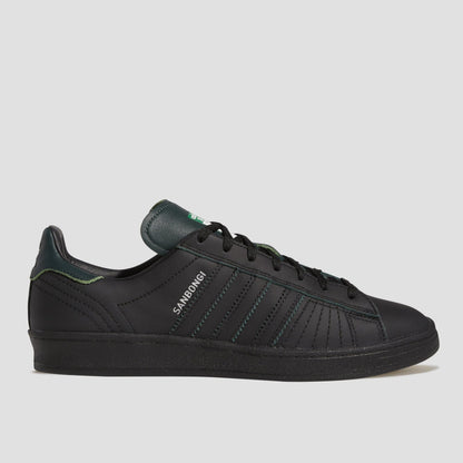 adidas Campus Adv X Shin Sanbongi Skate Shoes Core Black / Core Black / Collegiate Green