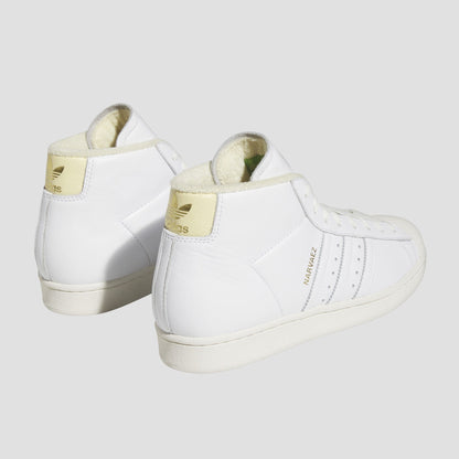 adidas Sam Narvaez Pro Model Adv Skate Shoes Footwear White / Footwear White / Easy Yellow