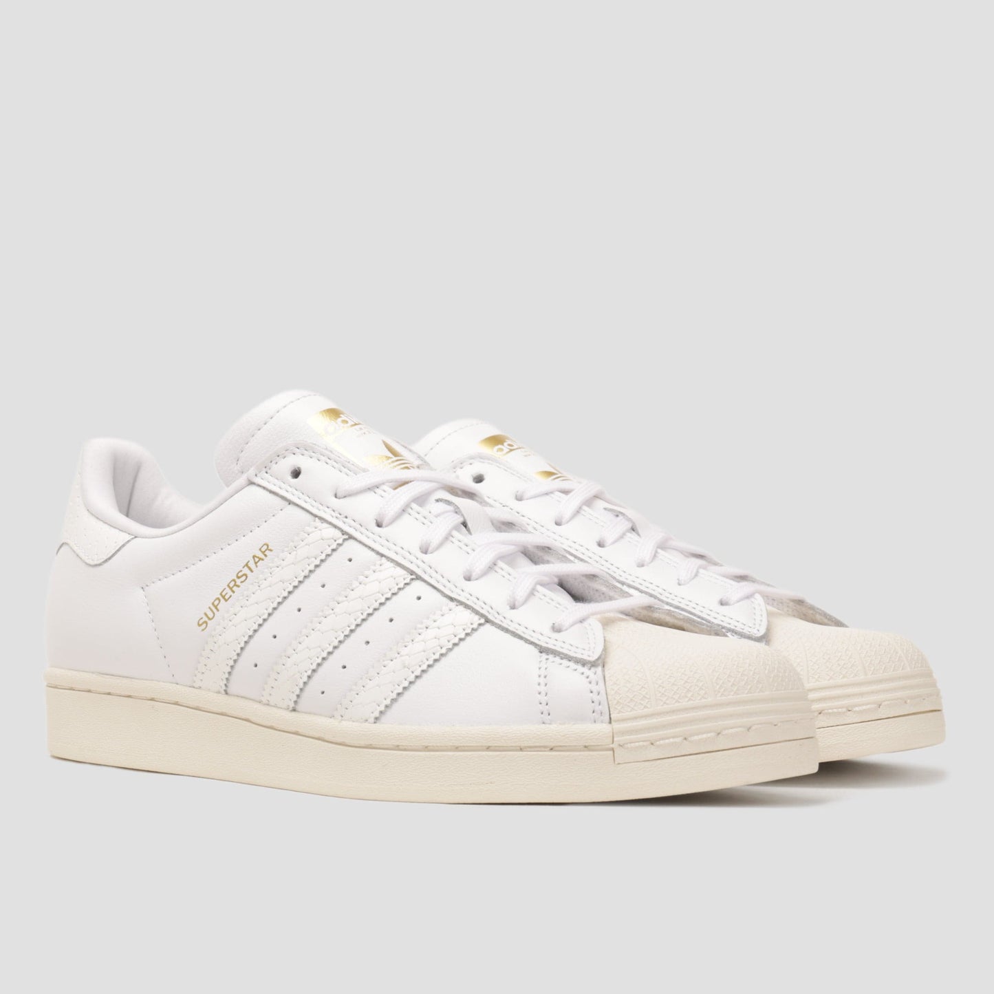 adidas Superstar Adv Skate Shoes Footwear White / Footwear White / Gold Metallic