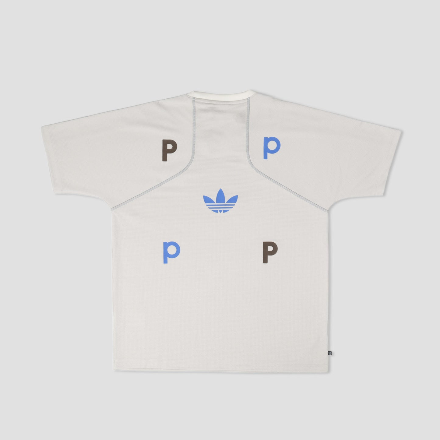 adidas X Pop Trading Tech T-Shirt Bliss / Wonder White / Grey