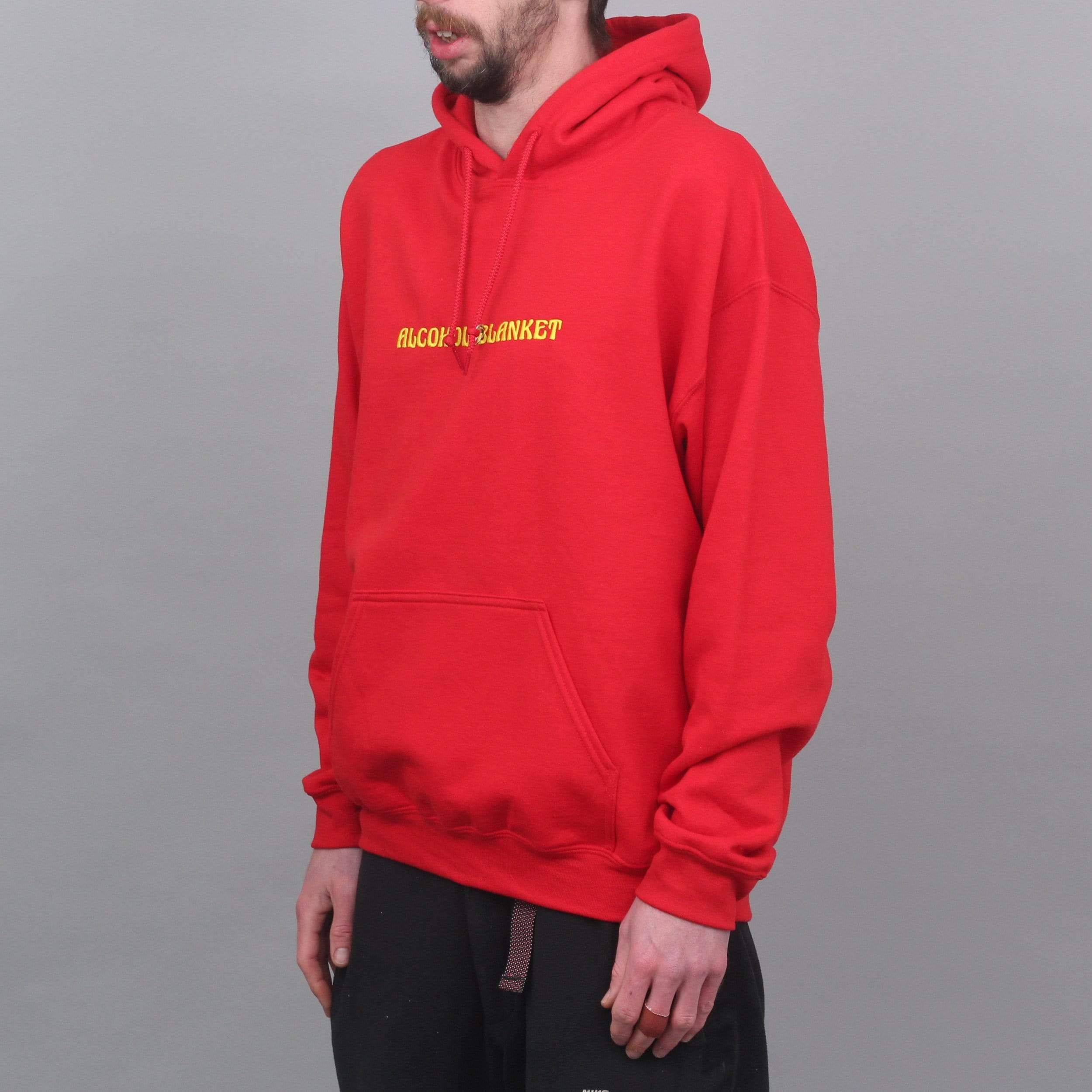 Alcohol Blanket Logo Hood Red