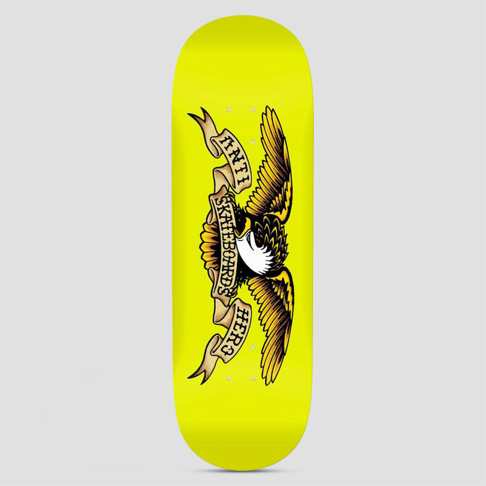 Anti Hero 10 Classic Eagle Horse Pill Skateboard Deck Yellow