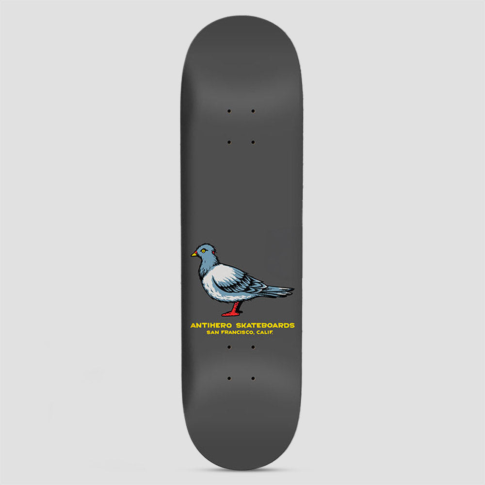 Antihero 8.25 Team Pigeon Skateboard Deck Grey