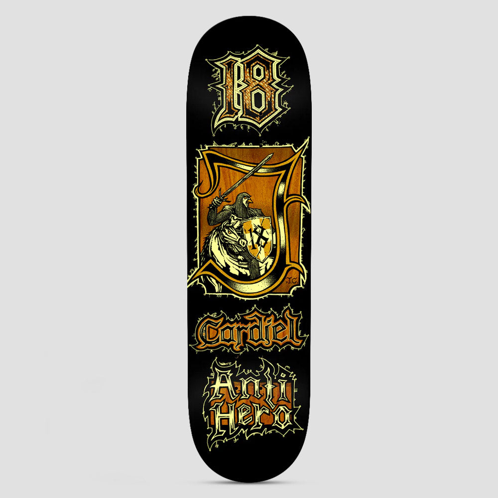 Anti Hero 8.62 Cardiel Medieval Skateboard Deck Black