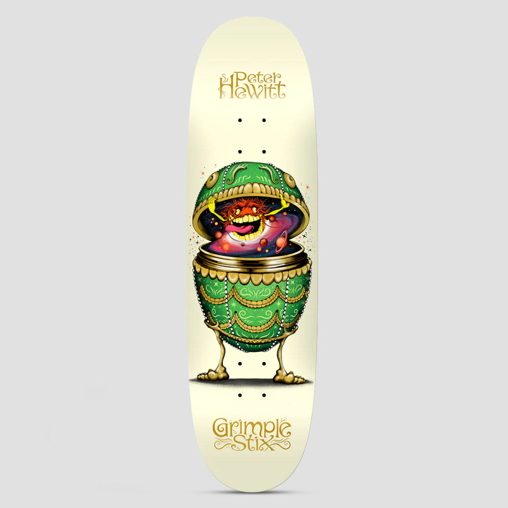 Anti Hero 8.75 Hewitt Grimple Stix Fabrage Egg Skateboard Deck Cream