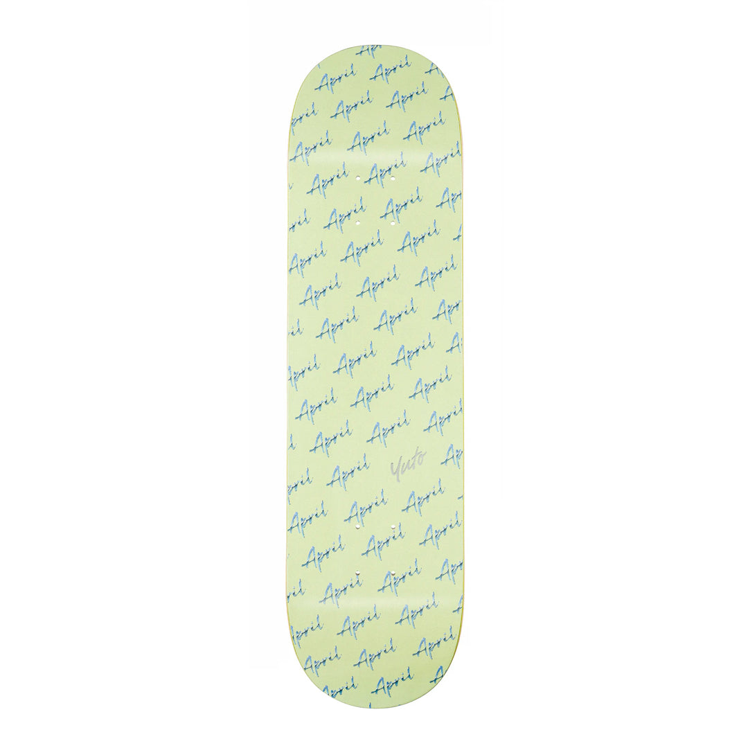 April - Yuto Script Logo deck - 8.25"