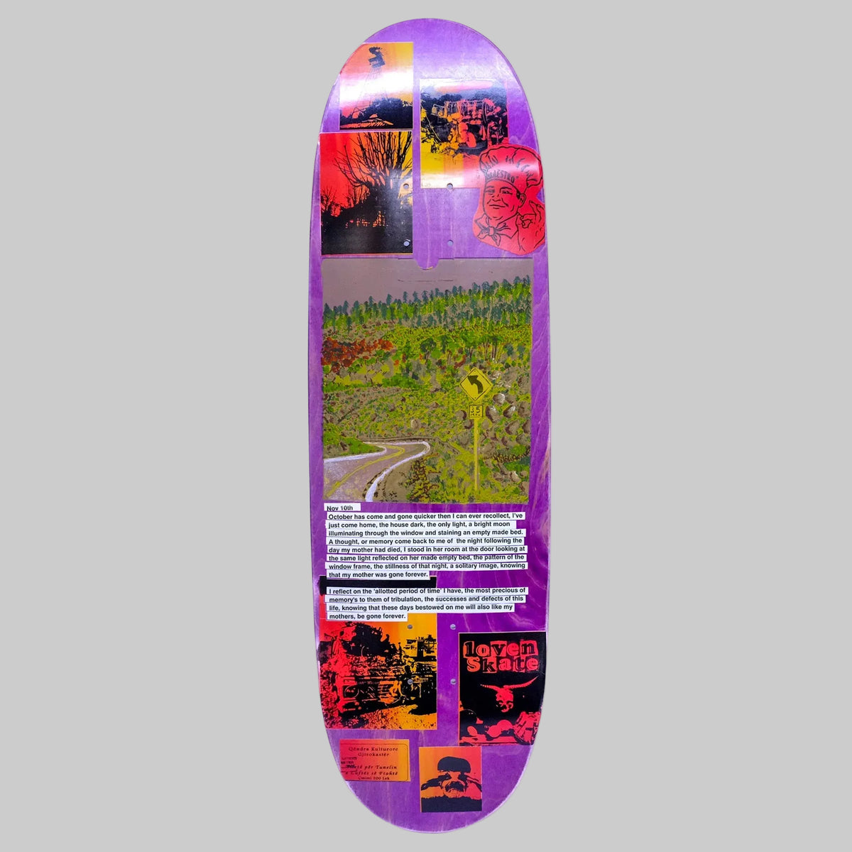 Lovenskate 9.1 October Has Come And Gone by Craig Questions Skateboard Deck