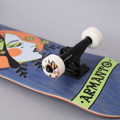 Birdhouse 8 Stage 3 Armanto Butterfly Complete Skateboard Blue