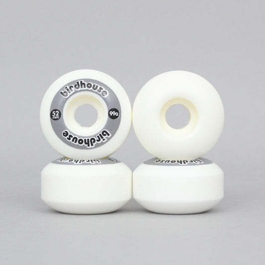 Birdhouse 52mm 99A Logo Wheels White / Grey