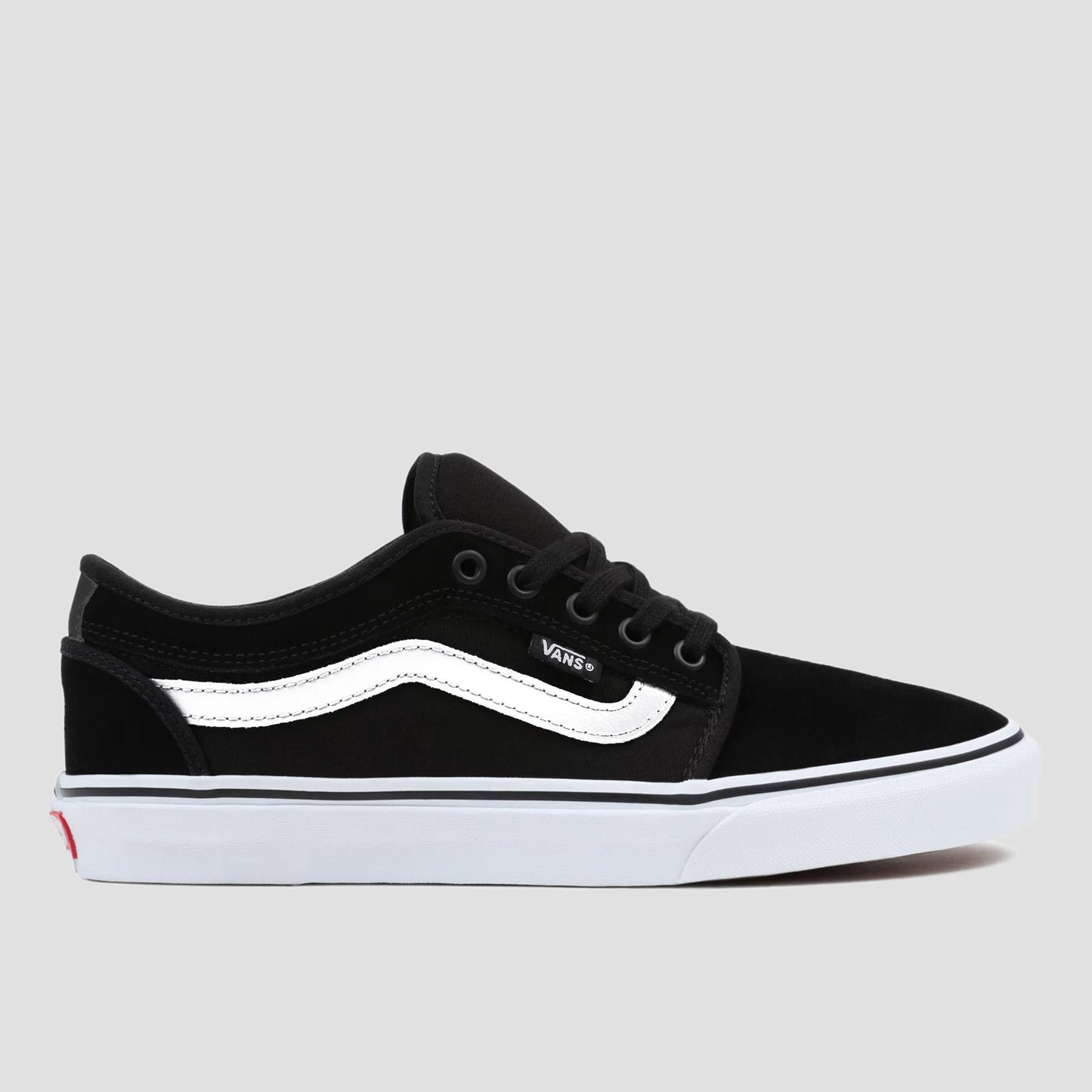 Vans Chukka Low Sidestripe Skate Shoes Black / White