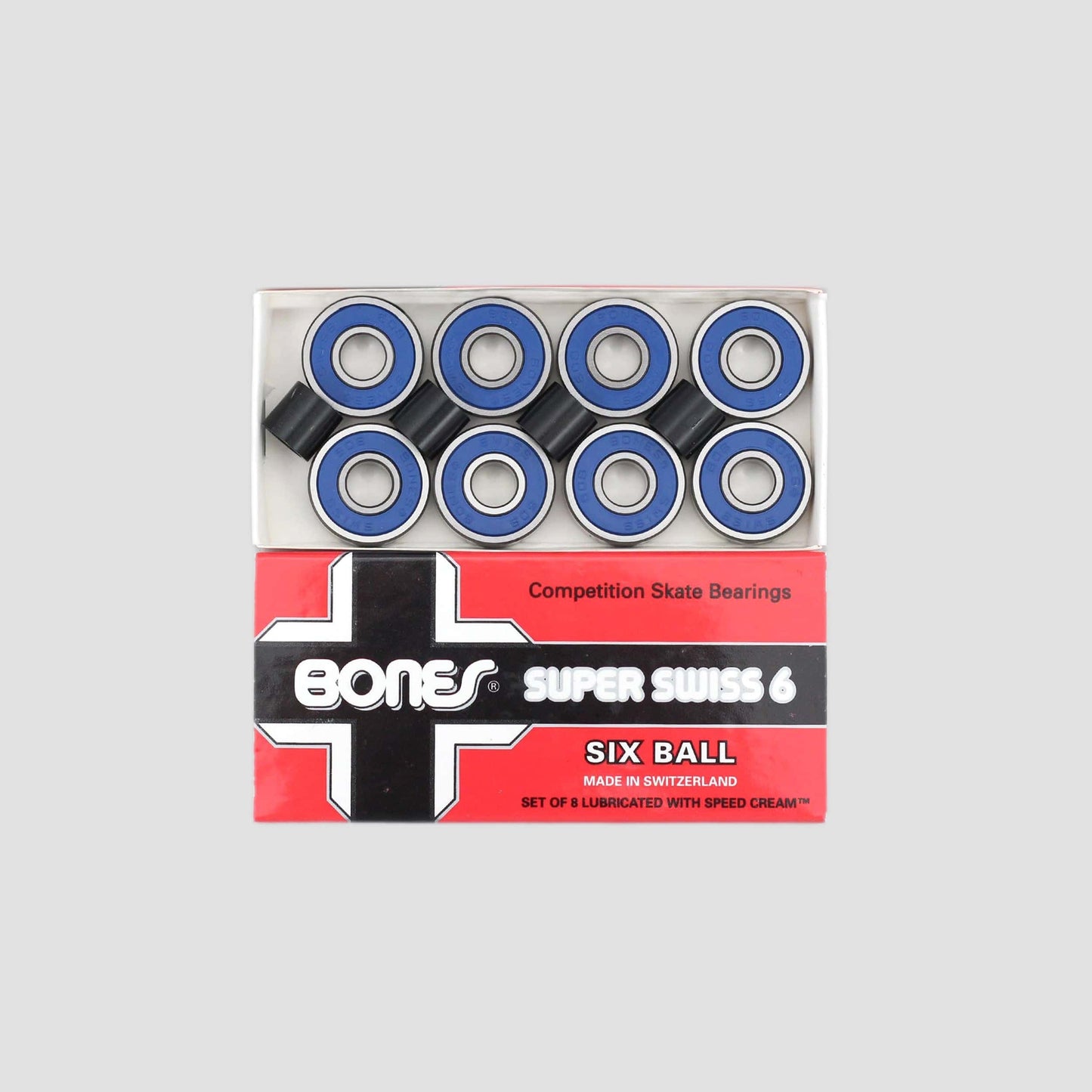 Bones Super Swiss 6 Ball Skateboard Bearings