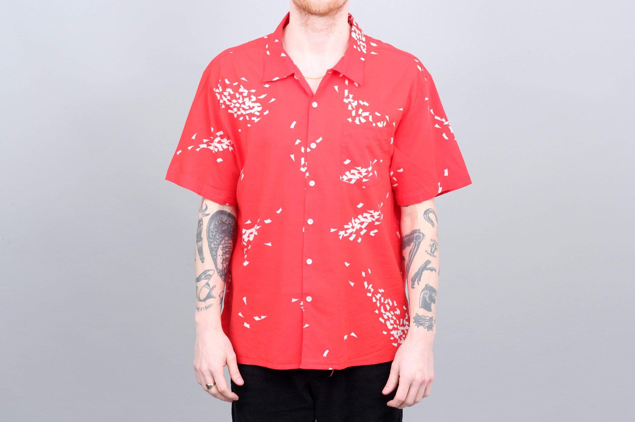 Brixton Lovitz Woven Shirt Red / White