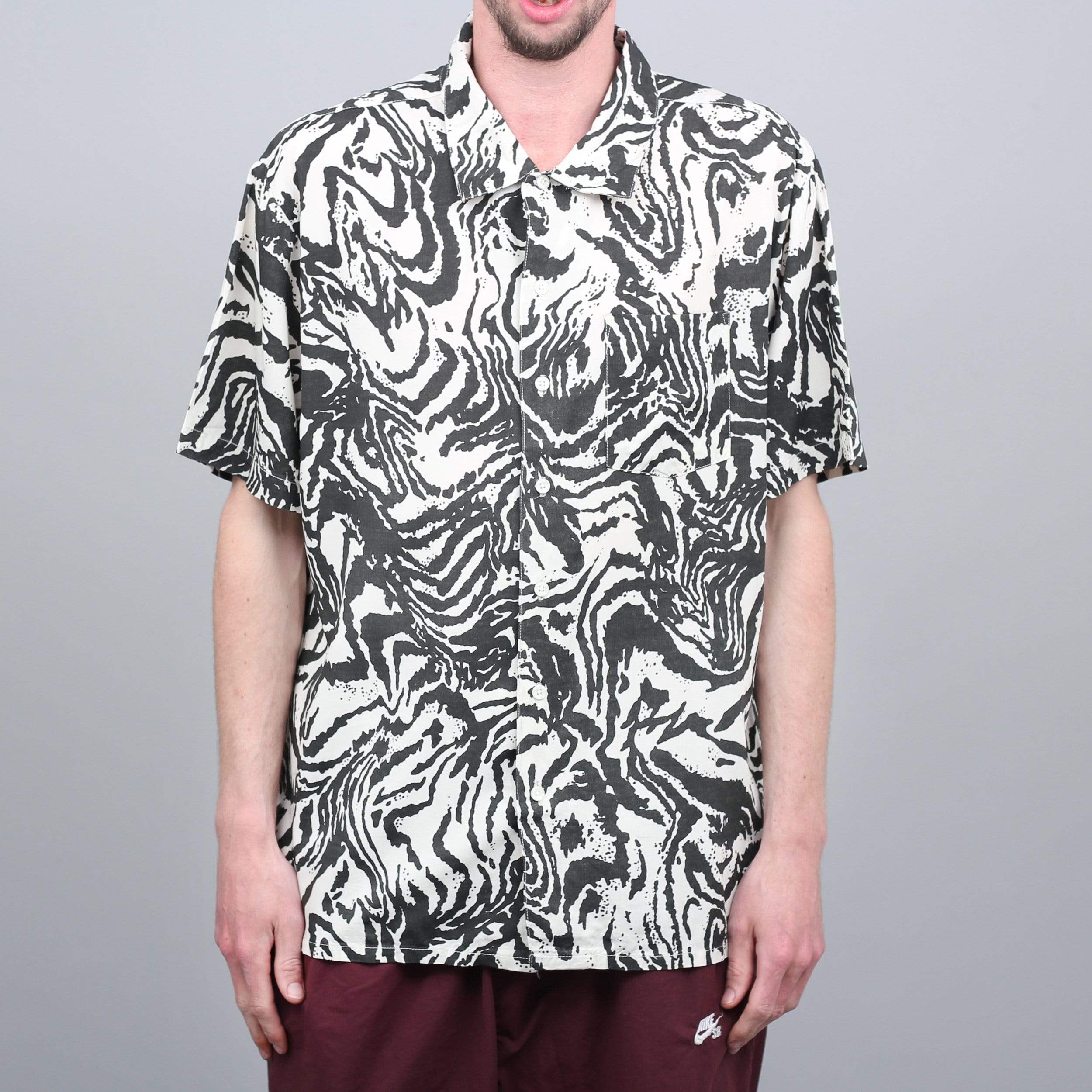 Brixton Lovitz Woven Shirt Washed Black / Bone