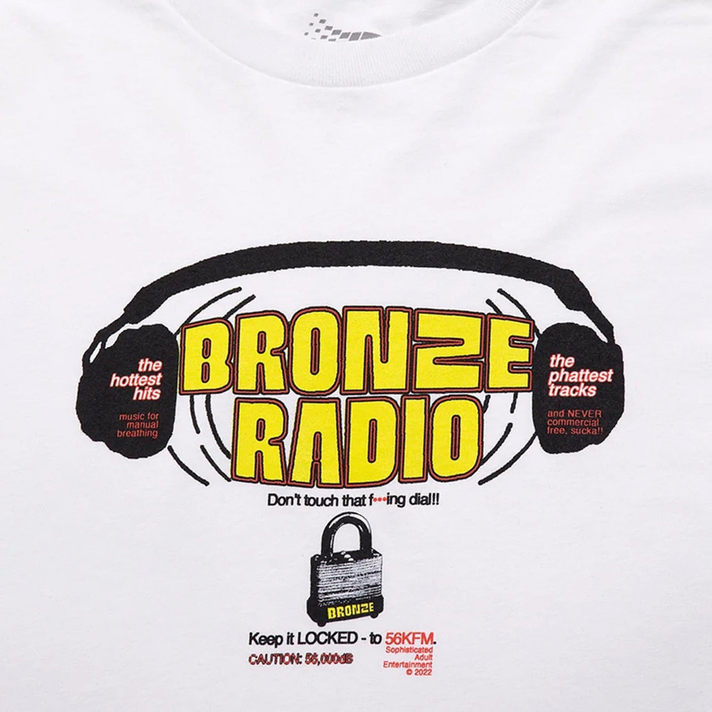 Bronze Don't Touch That Fucking Dial Longsleeve T-Shirt White