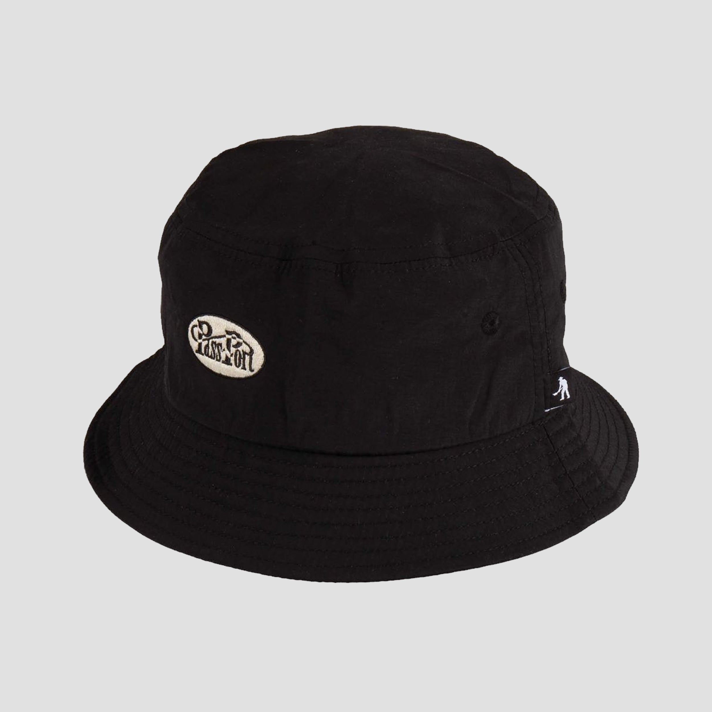 Passport Whip Logo Rpet Bucket Hat Black