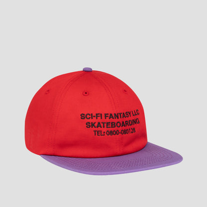 Sci-Fi Fantasy Business Post Cap Red / Violet