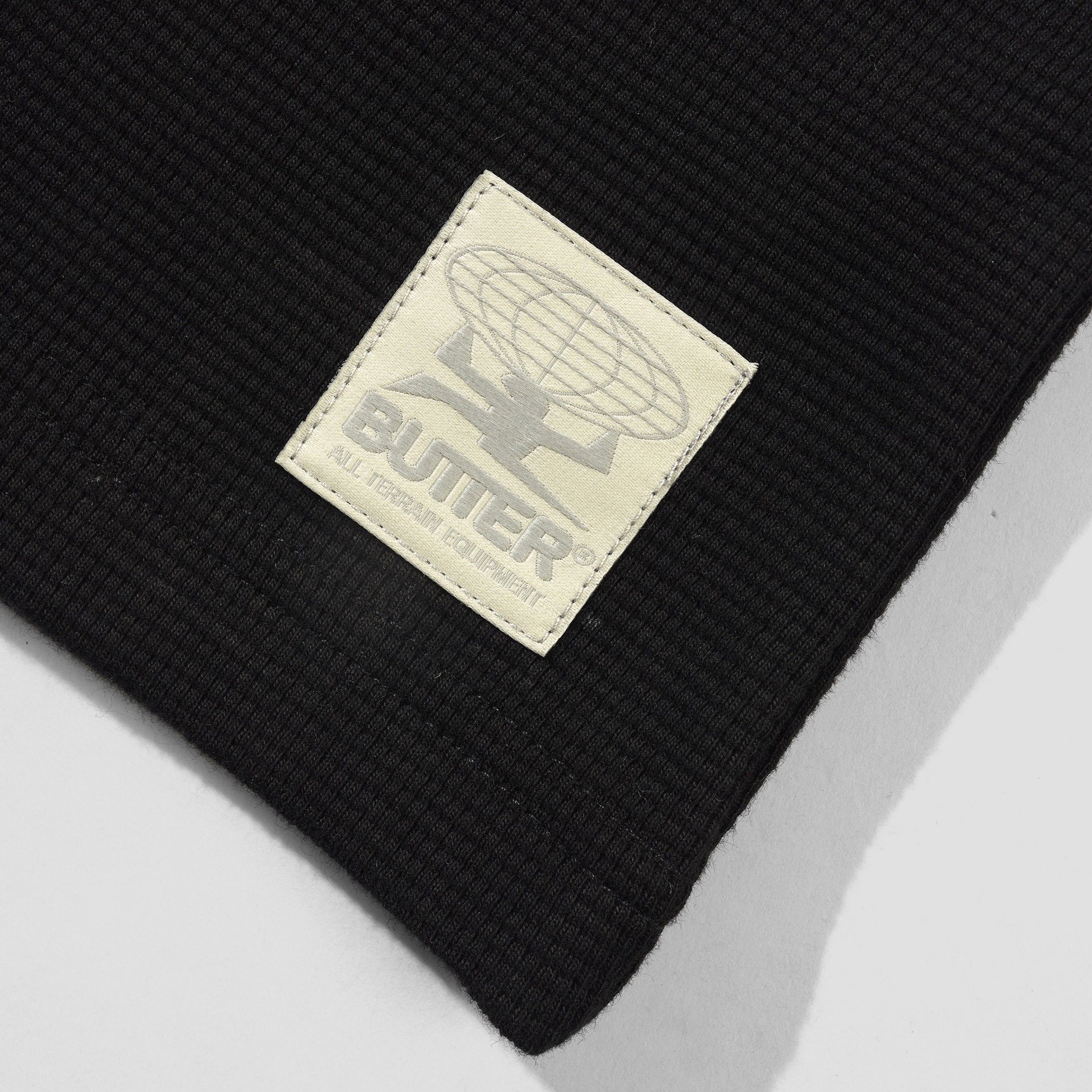 Butter Goods Waffle Longsleeve Top Black