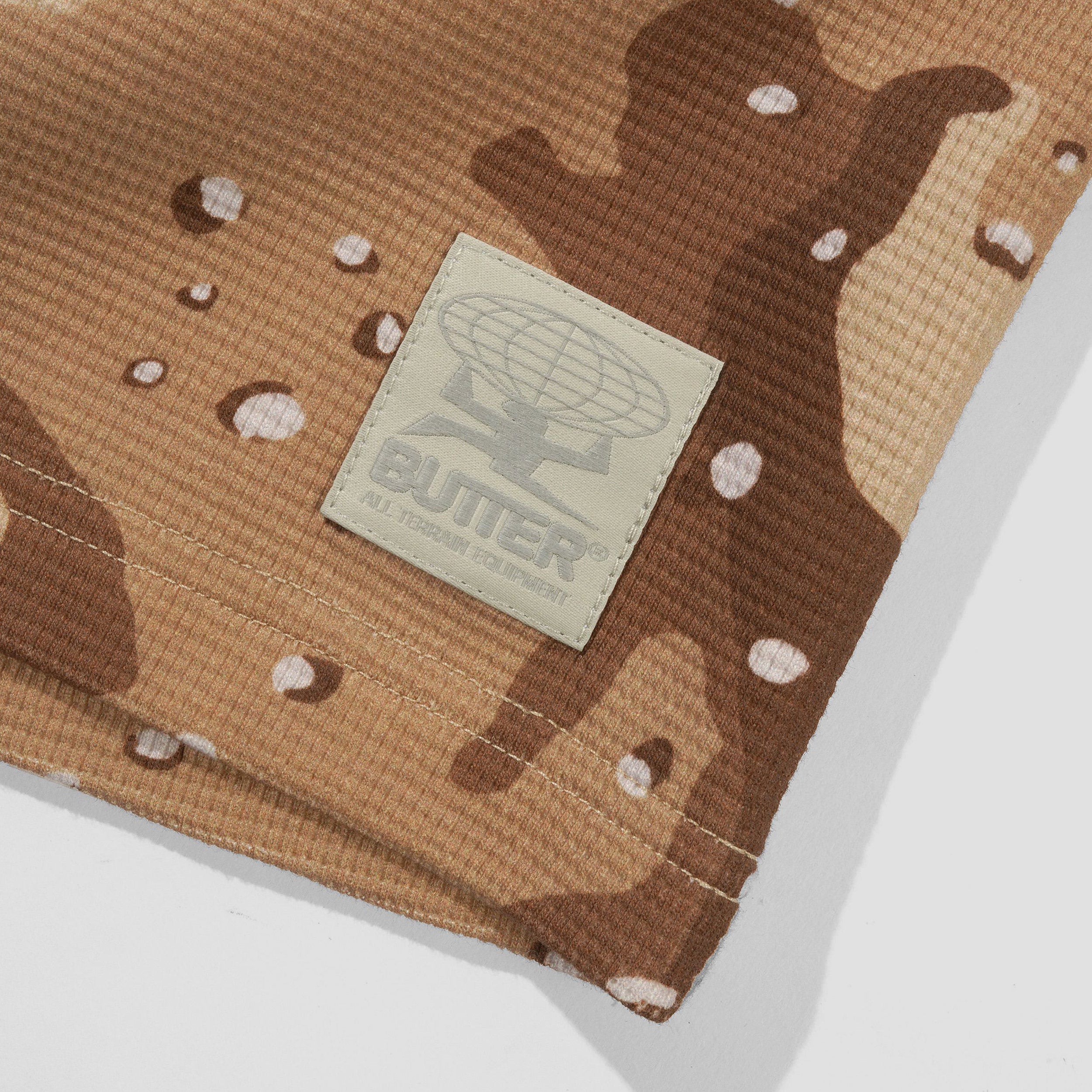 Butter Goods Waffle Longsleeve Top Desert Camo
