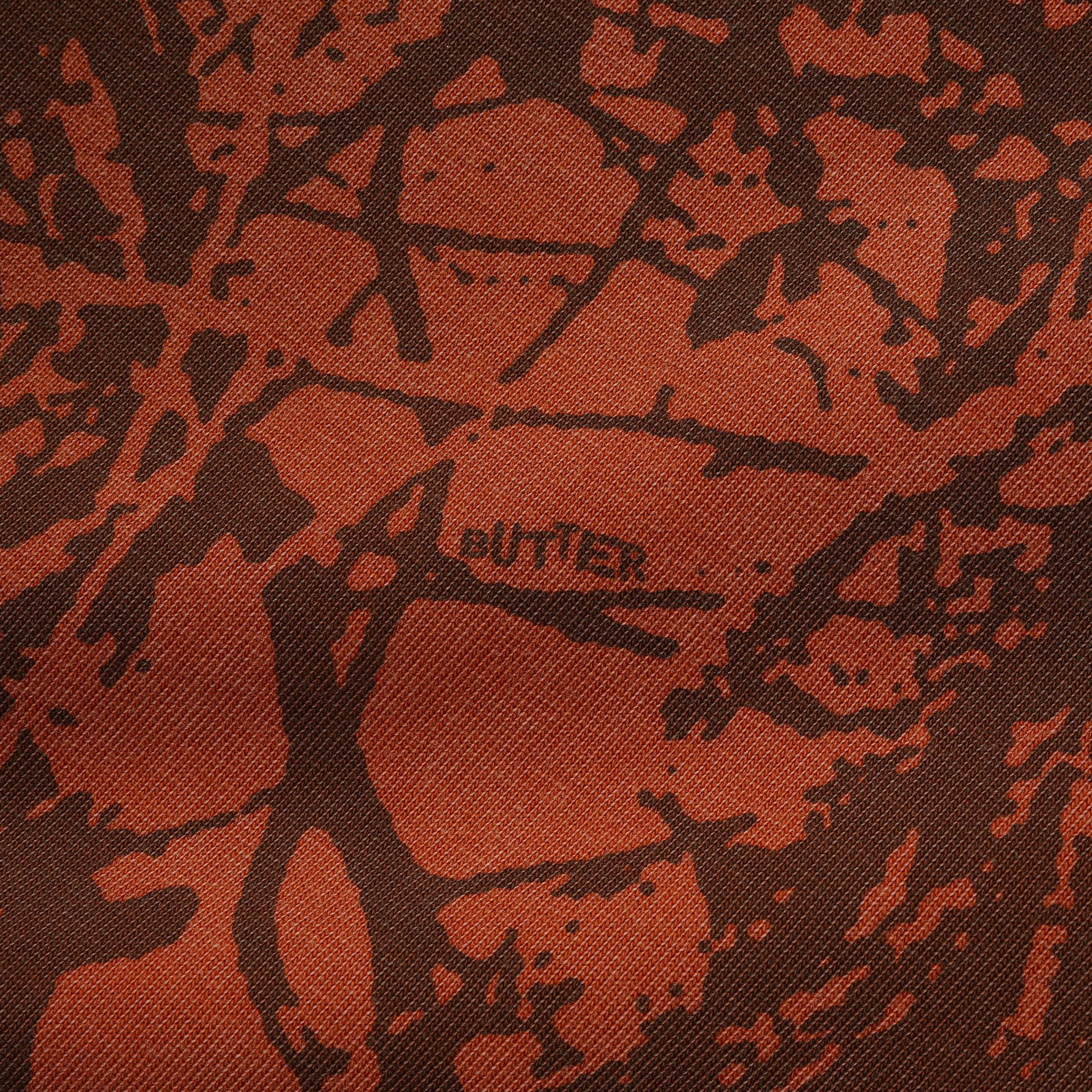 Butter Goods Woods Camo T-Shirt Washed Rust