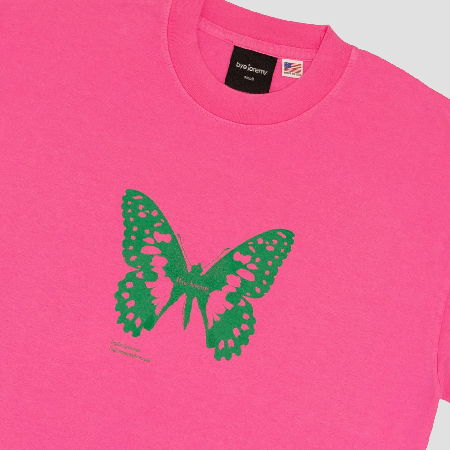 Bye Jeremy Butterfly T-Shirt Pink