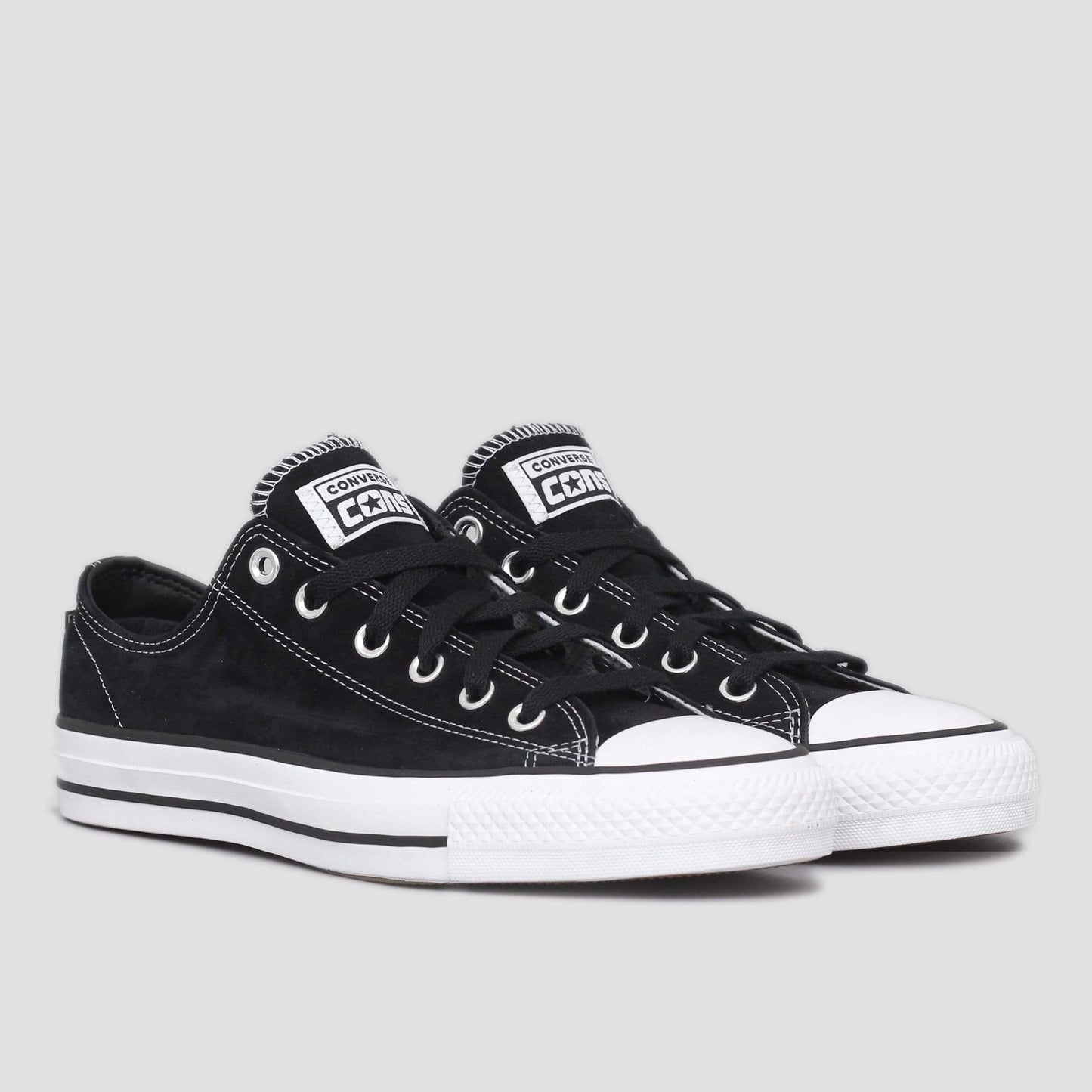 Converse CTAS Pro Shoes OX Black / Black / White Suede