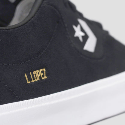 Converse Louie Lopez Pro Ox Shoes Black / Black / White (Suede)