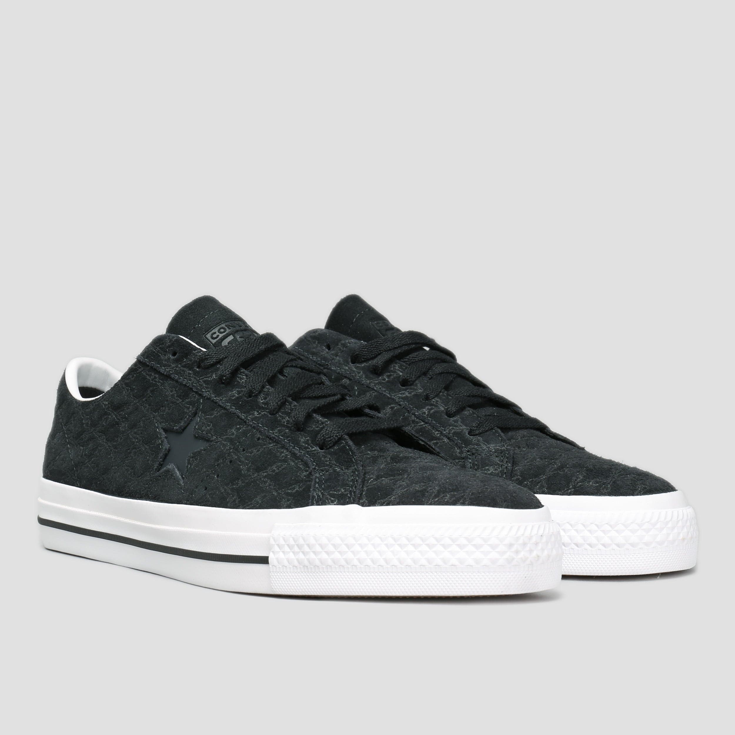 Converse One Star Pro Bones Shoes Black / Black / White