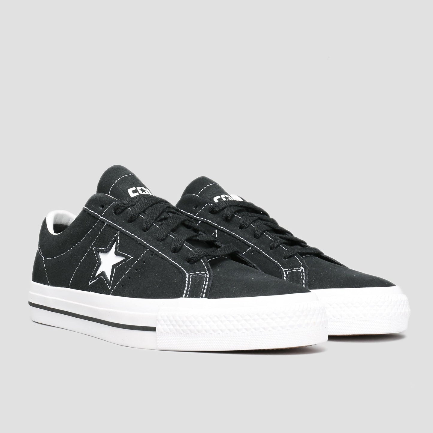 Converse One Star Pro OX Shoes Black / Black / White