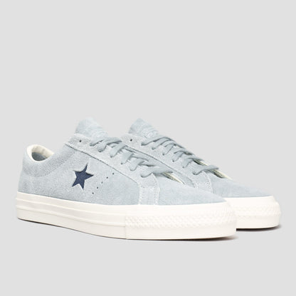 Converse One Star Pro OX Shoes Tidepool Grey / Navy / Egret