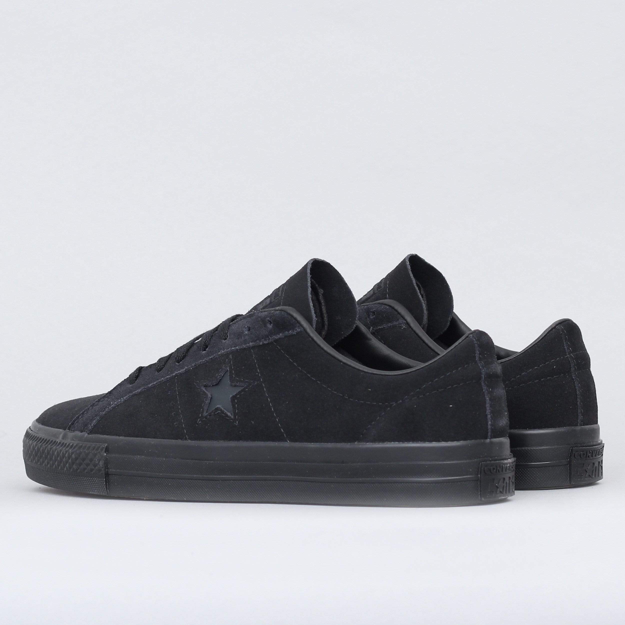 Converse One Star Pro OX Suede Shoes Black / Black / Black