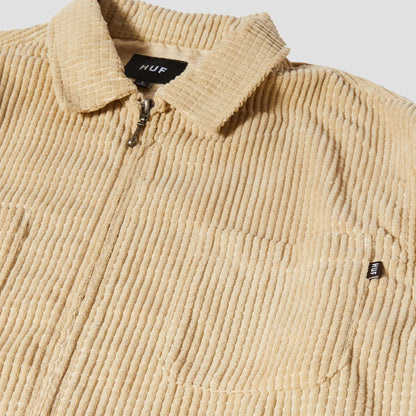 HUF Cornelius Zip Shirt Oatmeal