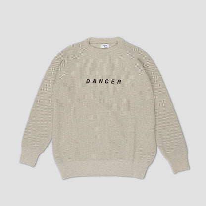 Dancer Logo Cotton Knit Cream