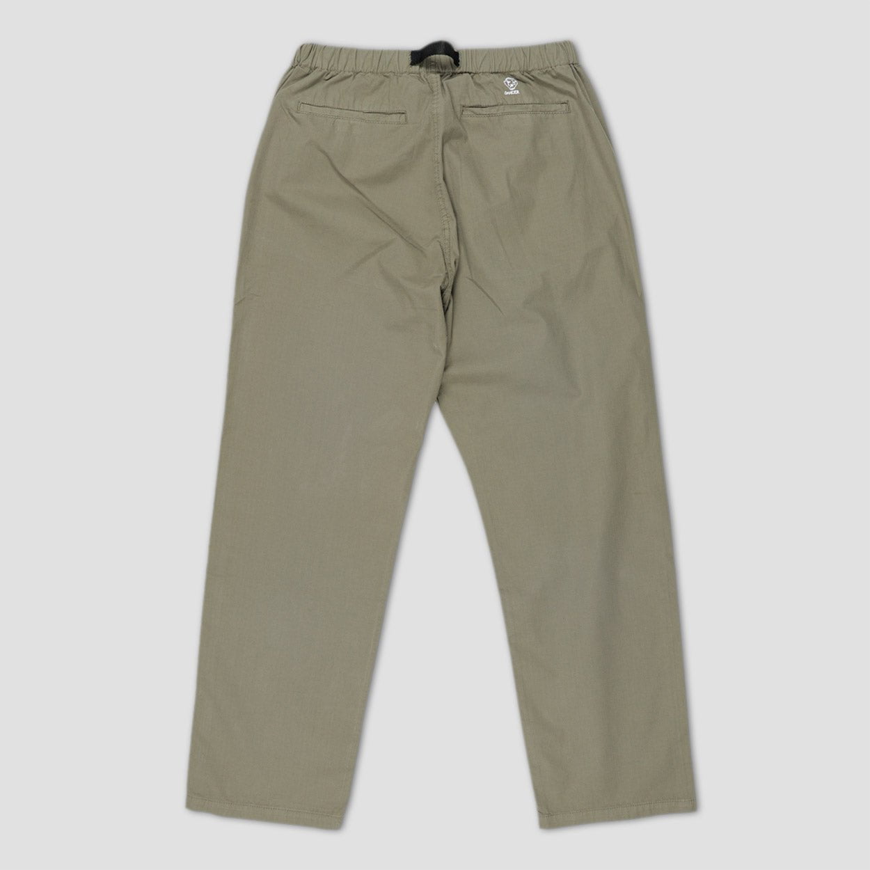 Dancer Belted Simple Pant Organic Cotton Ripstop Grey