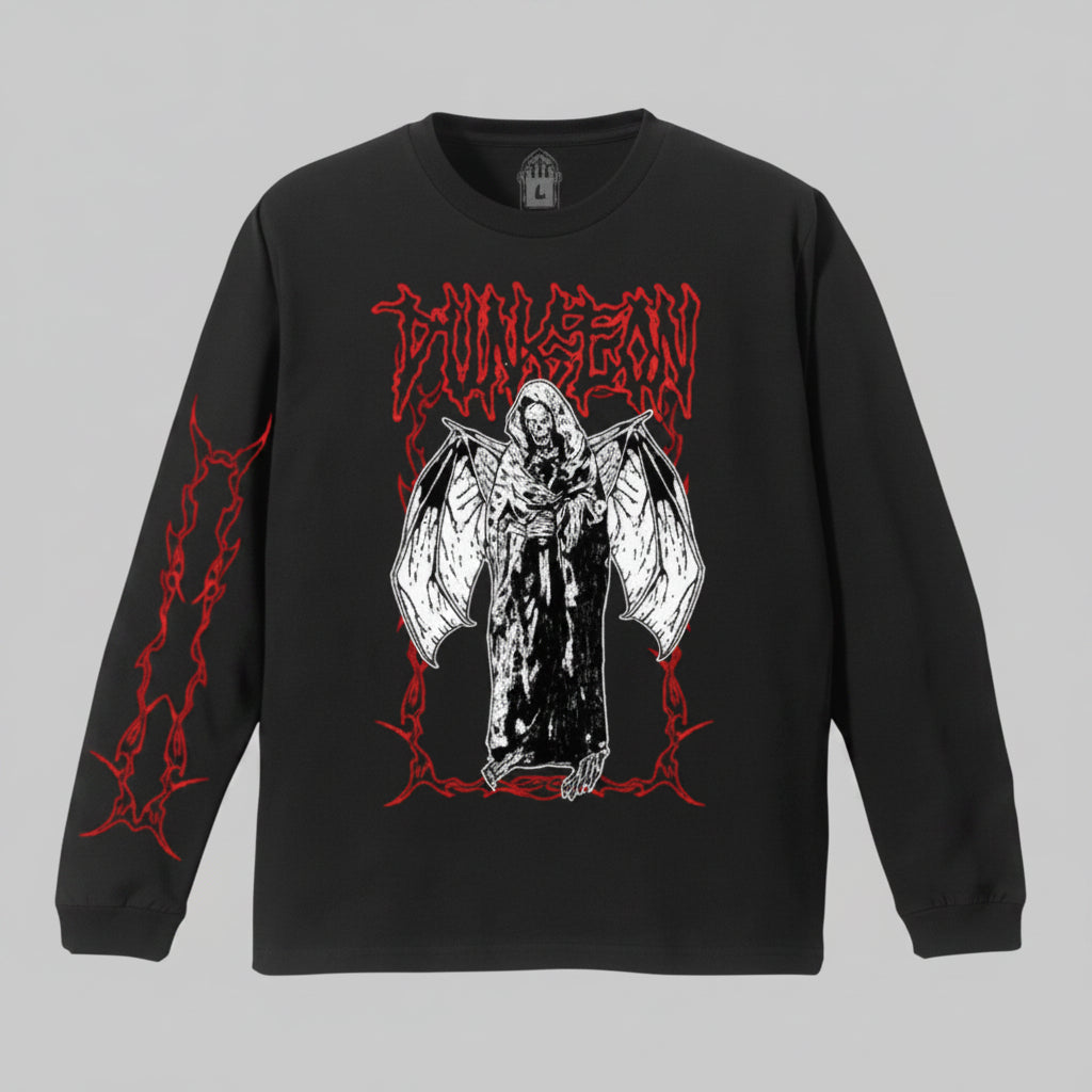 Dungeon Darkened Wings Longsleeve Black