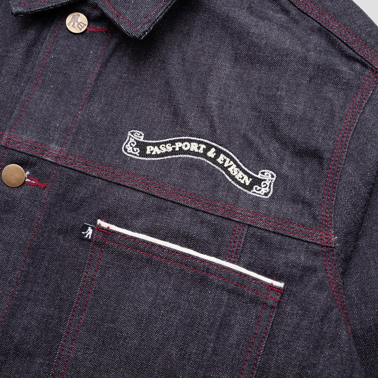 Passport X Evisen Selvedge Denim Workers Club Jacket Raw Denim