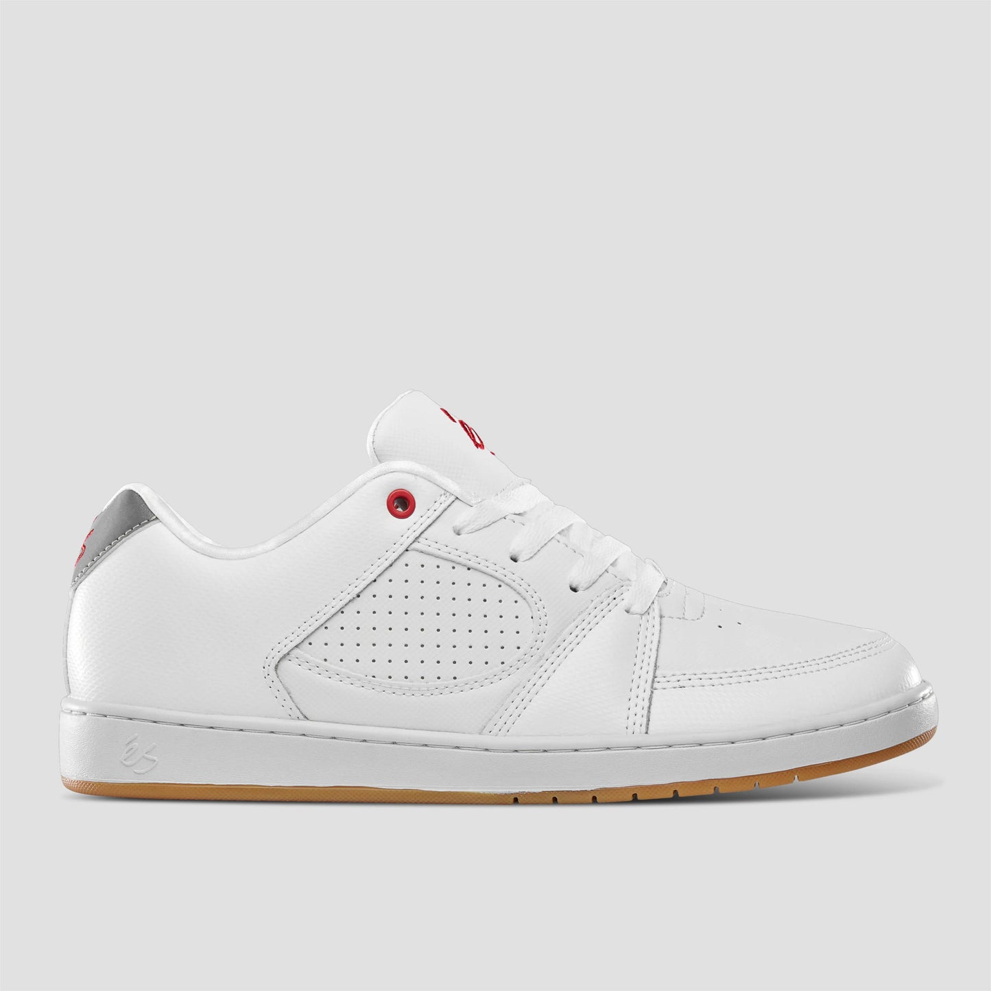 Es Accel Slim Skate Shoes White / Silver