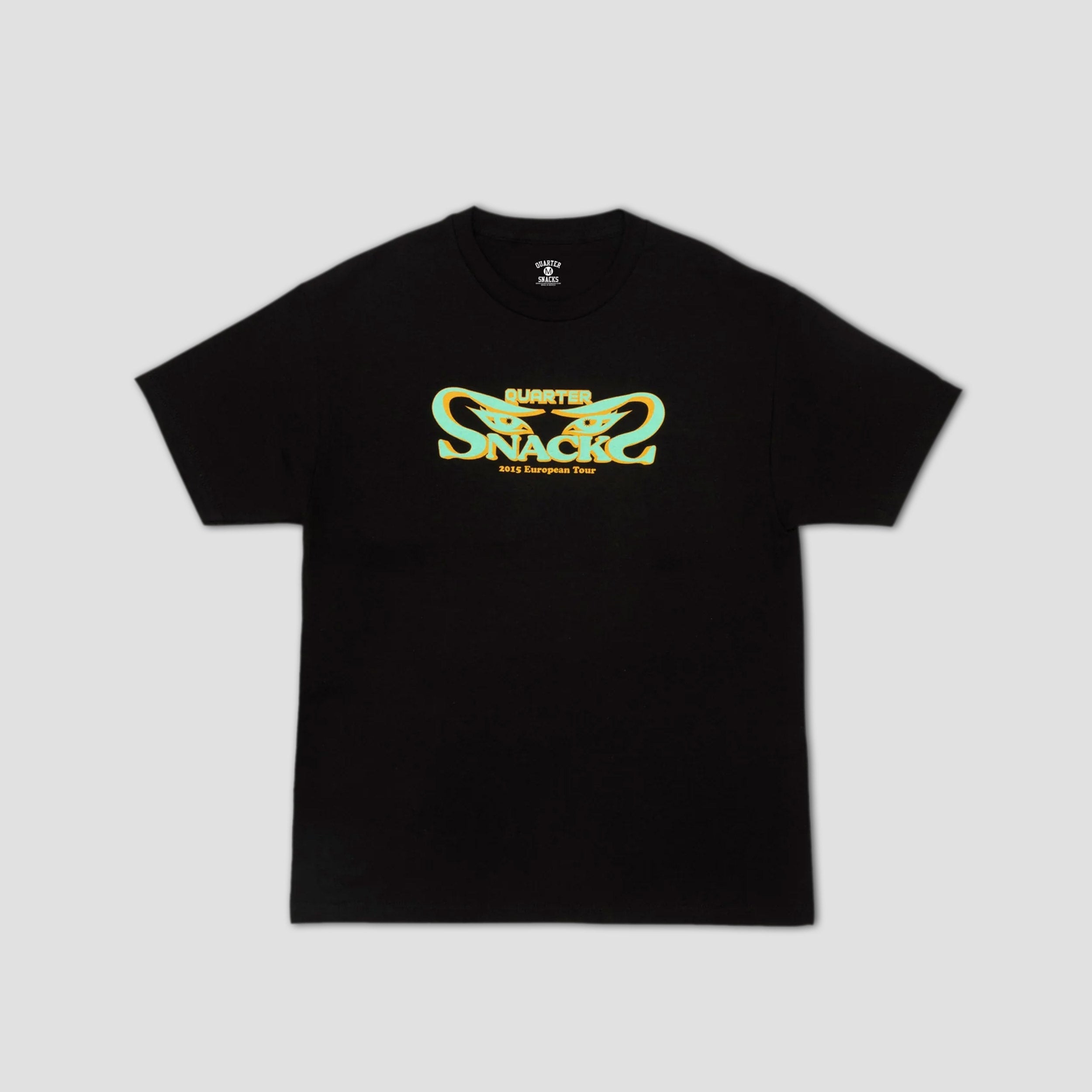 Quartersnacks Euro Tour T-Shirt Black
